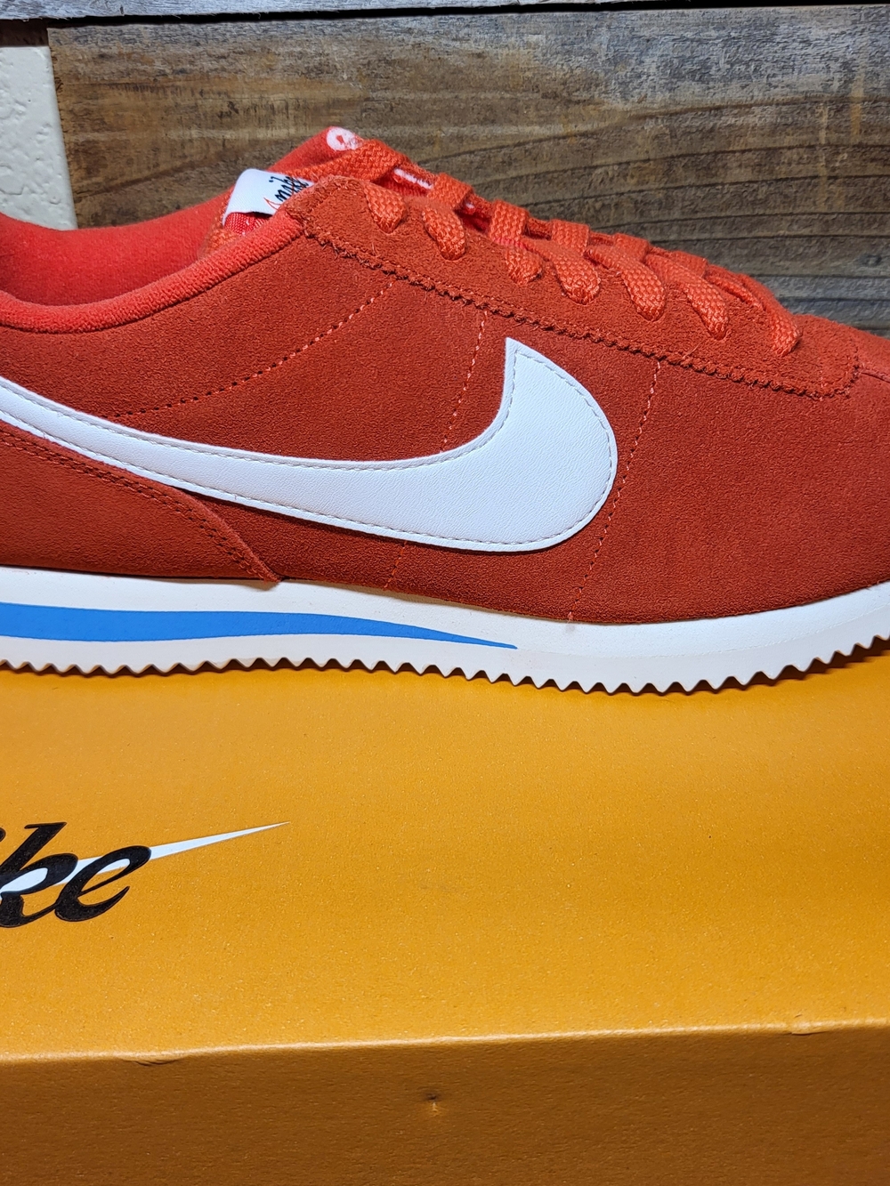 *NEW* Women’s Nike Cortez Crimson/White-Photo Blue All Leather Women's Size 8.5